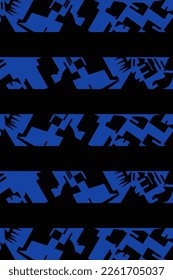 Background pattern abstract black and blue color