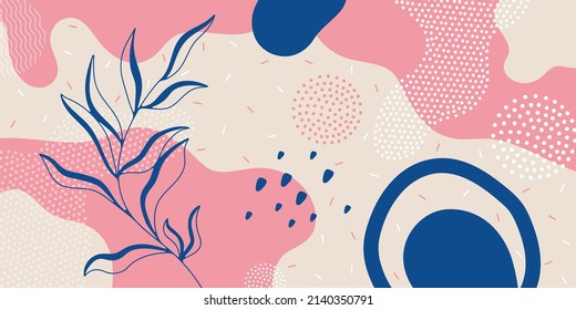 Background pattern, abstract colored shapes. Modern minimalism trendy pattern background. Vector background.