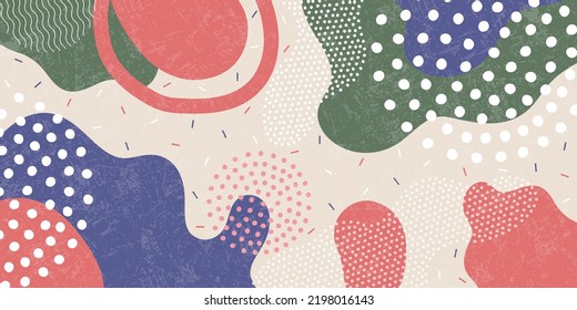 Background pattern, abstract colored shapes. Modern minimalism trendy pattern background. Vector background.