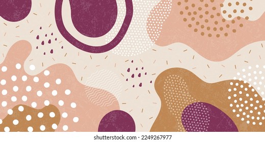 Background pattern, abstract colored shapes. Modern minimalism trendy pattern background. Vector background.