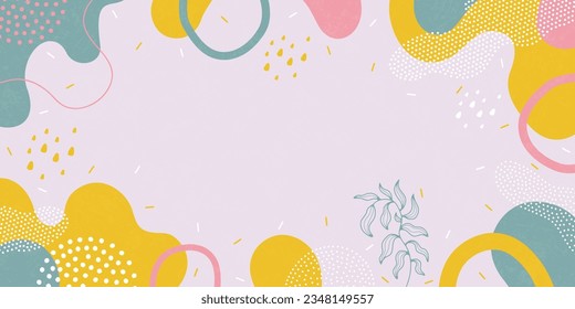 Background pattern, abstract colored shapes. Modern minimalism trendy pattern background. Vector background.
