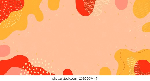 Background pattern, abstract colored shapes. Modern minimalism trendy pattern background. Vector background.