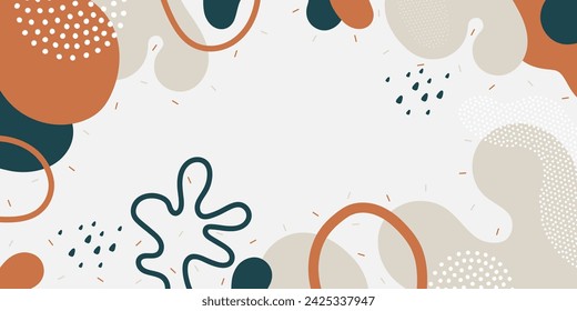 Background pattern. Background with abstract colored shapes. Modern minimalist trendy background. Vector background.