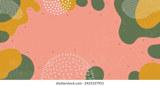 Background pattern, abstract colored shapes. Modern minimalism trendy pattern background. Vector background.