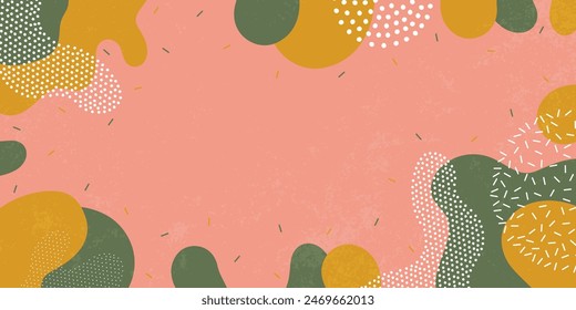 Background pattern, abstract colored shapes. Modern minimalism trendy pattern background. Vector background.