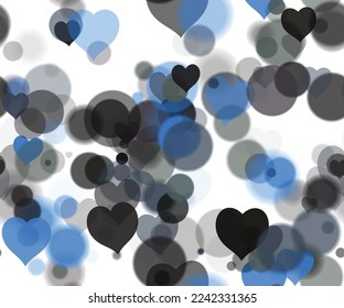 Background pattern abstract design texture. Seamless. Dark on white. Theme is about circle, colorful, sequins, lights, blurred, blending, overlay, color, wall, colors, texture, relations