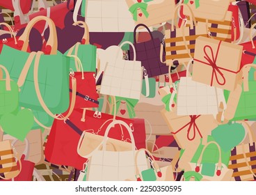 Background pattern abstract design texture. Seamless. Theme is about personal, surprise, luxury, Tote, elegance, bow, birthday, handle, romance, background, celebrate, buckle, gift, handbag