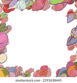 Background pattern abstract design texture. Tennis and Health food. Border frame, transparent background. Theme is about inventory, clip, observer, corn, vitamin C, fetus, grid, pepper, cob