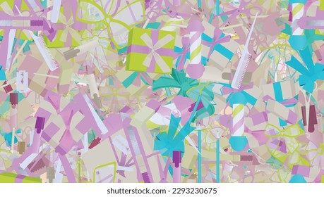 Background pattern abstract design texture. Seamless. Theme is about eraser, holiday, merry, giftbox, celebrate, razor blade, valentine, accounting, birthday, bow, salon, background, decoration