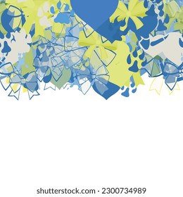 Background pattern abstract design texture. Horizontal seamless stripe. Border frame, transparent background. Theme is about animal tracks, prints, paws, ribbons, decoration, pets, parrot
