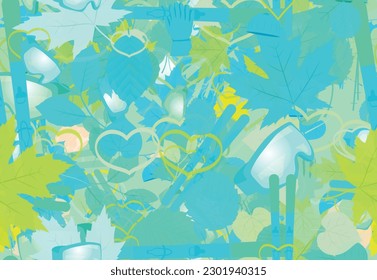Background pattern abstract design texture. Seamless. Theme is about gloves, cane, maple, ski, hike, garden, beech, linden, snow, leisure, scoop, mountain, nobody, parks, winter, birch, relations