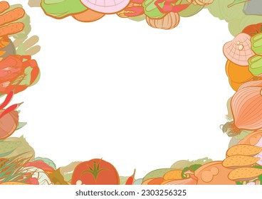 Background pattern abstract design texture. Seafood and Health food. Border frame, transparent background. Theme is about white, a stack, yummy, whole garlic, pimples, crab, fish, squid