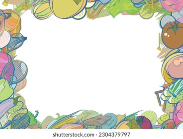 Background pattern abstract design texture. Tennis and Health food. Border frame, transparent background. Theme is about nutritious, pimples, onion feathers, dye, Caucasian, healthy food