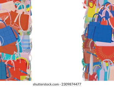 Background pattern abstract design texture. Vertical seamless stripes. Border frame, transparent background. Theme is about fabric, tailor Shears, shopping, luxury, stitch, thread, wool