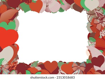 Background pattern abstract design texture. Border frame, transparent background. Theme is about summer, ribbons, vector, ornate, Piano Key, fly, background, repeat, delicate, exotic, Butterfly