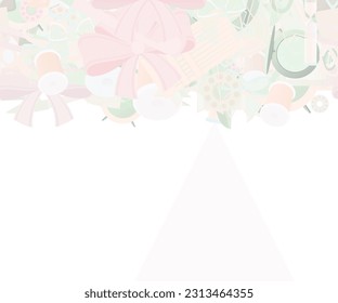 Background pattern abstract design texture. Pastel. Horizontal seamless stripe. Border frame, transparent background. Theme is about handmade, fabric, wool, stitch, adornment, tailor Shears