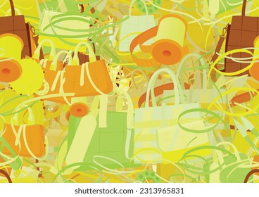 Background pattern abstract design texture. Seamless. Theme is about striped fabric, fashion, stitch, tailor, Tote, tailor Shears, luxury, stripes, weaving, handle, thread, business, decor