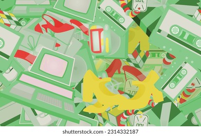 Background pattern abstract design texture. Seamless. Theme is about birthday, valentine, walking shoes, many, xmas, wrapped, shoe shop, surprise, loafers, ribbon, magnetola, holiday, give