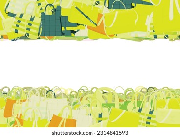 Background pattern abstract design texture. Horizontal seamless stripes. Border frame, transparent background. Theme is about businesswoman, Laptop Backpack, beauty, store, girl, buckle