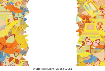 Background pattern abstract design texture. Vertical seamless stripes. Border frame, transparent background. Theme is about colorful, clock, slide sandals, background, pager, classic, fashion