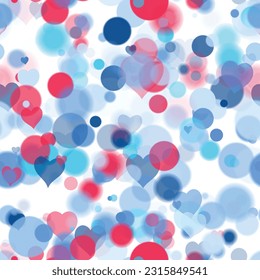 Background pattern abstract design texture. Seamless. With hearts. Theme is about pattern, translucency, inspiration, blending, colors, illuminated, blurred, blurry, relations, hearts, defocused