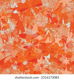 Background pattern abstract design texture. Seamless. Theme is about lace, everyday, season, dressing, decoration, elegance, embellishment, fashion, fox, flip-flops, loafers, dog, prints