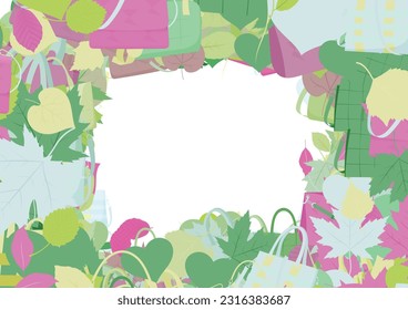 Background pattern abstract design texture. Border frame, transparent background. Theme is about maple, romance, buckle, linden, seasons, luxury, shopping, tree, small, elegance, composition