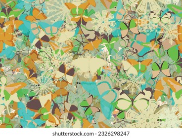 Background pattern abstract design texture. Seamless. Theme is about december, adornment, drawing, weather, freeze, summer, nature, wing, wildlife, design, Butterfly, exotic, background