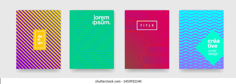 Background pattern, abstract geometric gradient texture, modern colors graphic design. Vector simple geometric line wave pattern backgrounds