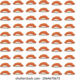 background pattern abstract of repetition Sushi Japanese food