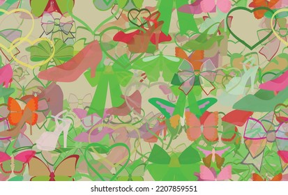 Background pattern abstract seamless design texture. Theme is about loafers, art, elegant, shoe shop, everyday