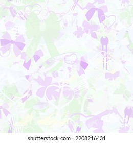 Background pattern abstract seamless design texture. Pastel. Theme is about hair clips, claw, slip, clip, comb