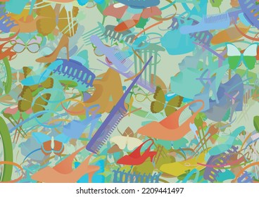 Background pattern abstract seamless design texture. Theme is about hairpin, slip, art, background, design