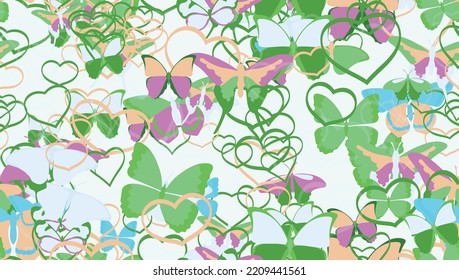 Background pattern abstract seamless design texture. Theme is about graphic, Monarch, nature, romance, various