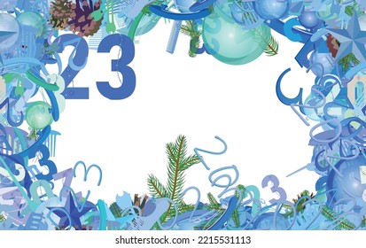 Background pattern abstract seamless design texture. Border frame, transparent background. Theme is about concept, glare, abstract, festivity, tree, barrette, hair clips, rabbit 2023, clip