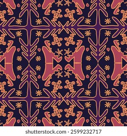 Background Pattern Animal Batik Vector