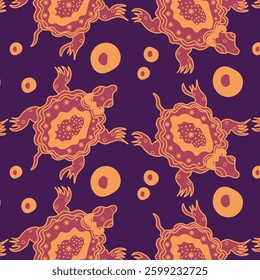 Background Pattern Animal Batik Vector