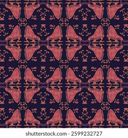 Background Pattern Animal Batik Vector
