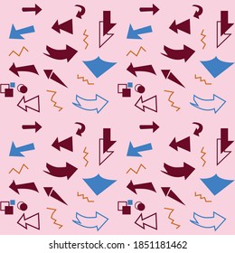 Background pattern with arrow shapes in very matching colors