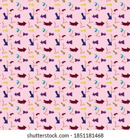 Background pattern with arrow shapes in very matching colors