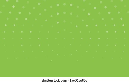 Background pattern from big circles of various sizes and different shades on a light green background