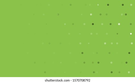 Background pattern from big circles of various sizes and different shades on a light green background. Randomly spaced elements