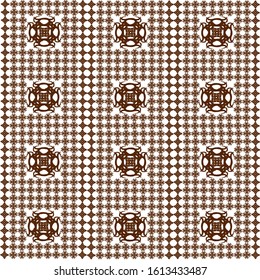 Background pattern, brown geometric shapes on a white background