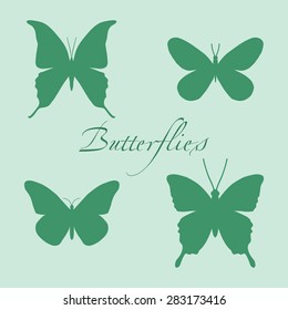 Background pattern with butterflies. Ornamental Design