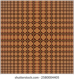 Background pattern celtic on a spherical squares workpiece