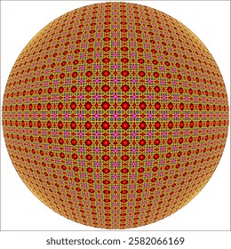 Background pattern celtic on a spherical workpiece