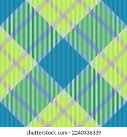 Background pattern check. Textile tartan fabric. Plaid texture seamless vector in blue and pastel colors.