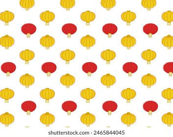 Background pattern with Chinese lanterns
