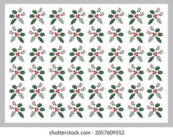 background pattern christmast with tree Premium Vector