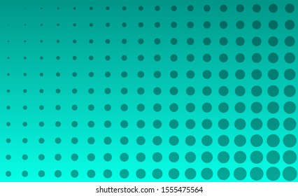Background pattern from circles of different sizes on a teal background. Linear gradient background